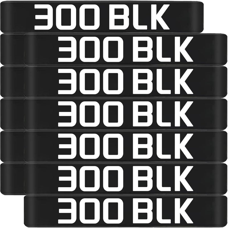 Magsaddle 12 Pack Magazine Marking Bands with Large Lettering, Ammo Caliber Label Identification Marker (Choose Your Caliber) - Image 1